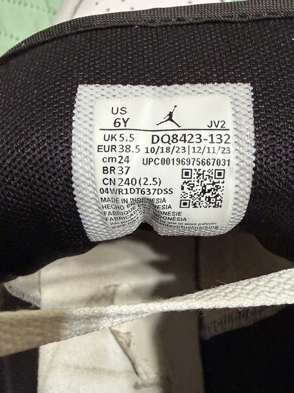 Nike Kids White and Black Mid-Top Sneakers